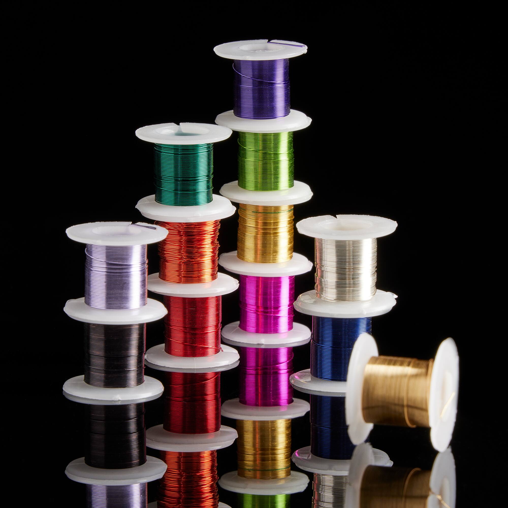 9 Packs: 12 ct. (108 total) 28 Gauge Silver Plated Copper Wire by Bead Landing™